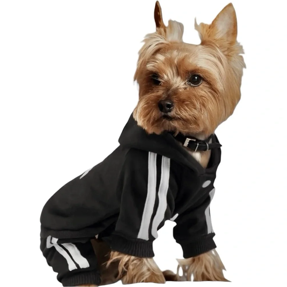 ADIDOG Tracksuit with Hoodie in Black - BRAND NEW